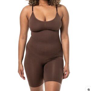 New Heyshape Sculpting Shapewear Bodysuit Brown Women's Size Large